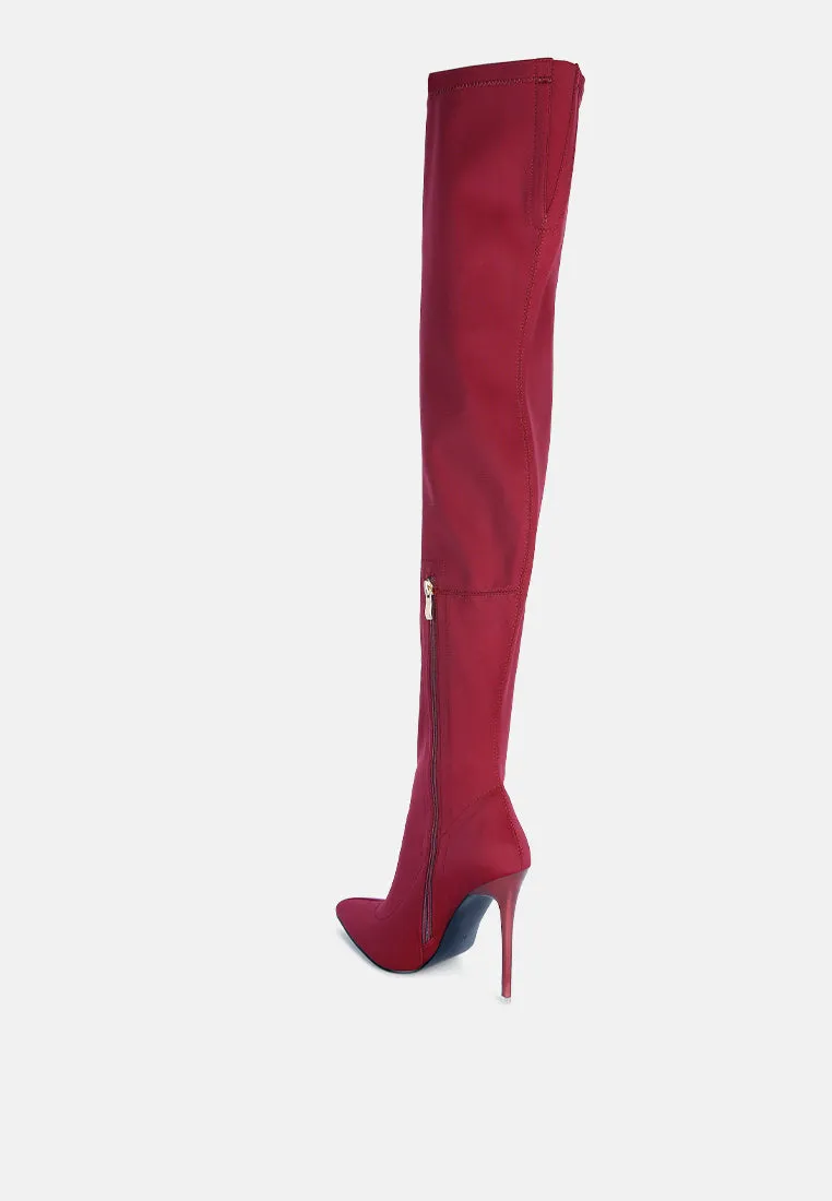lolling long high heel boots