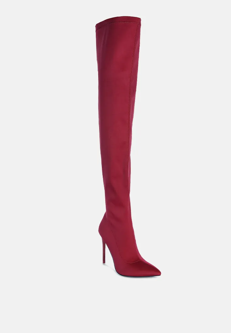 lolling long high heel boots