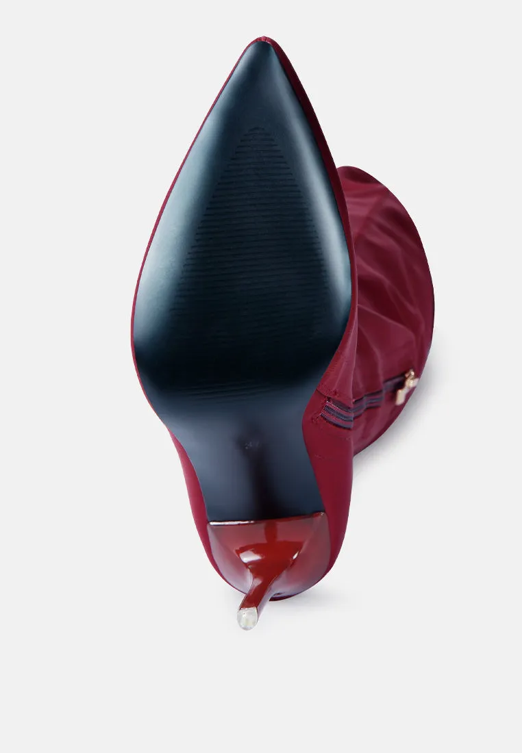 lolling long high heel boots