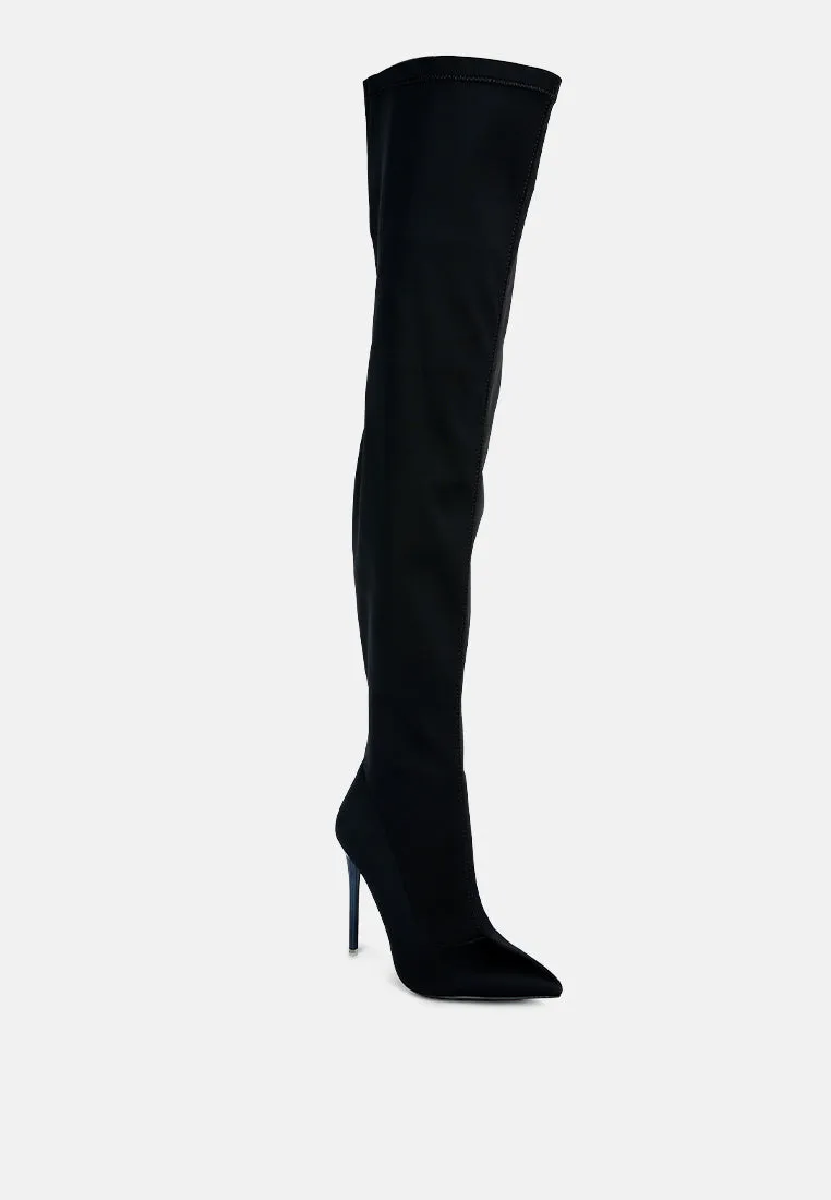 lolling long high heel boots
