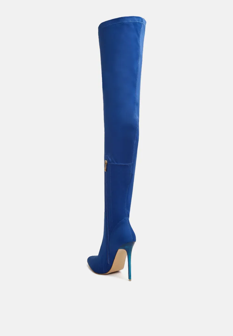 lolling long high heel boots
