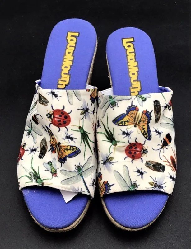 Loudmouth Women's Marlene Multicolor Espadrille Heels - Size 11M