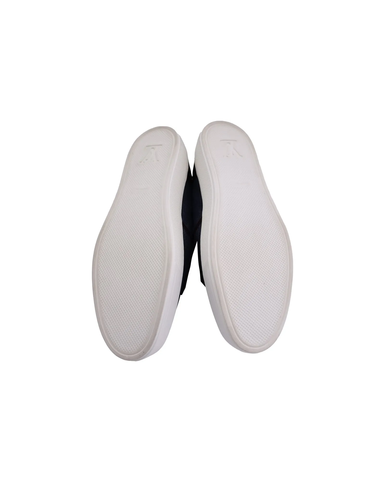Louis Vuitton Slip-On Tassel Sneakers in Navy Blue Denim