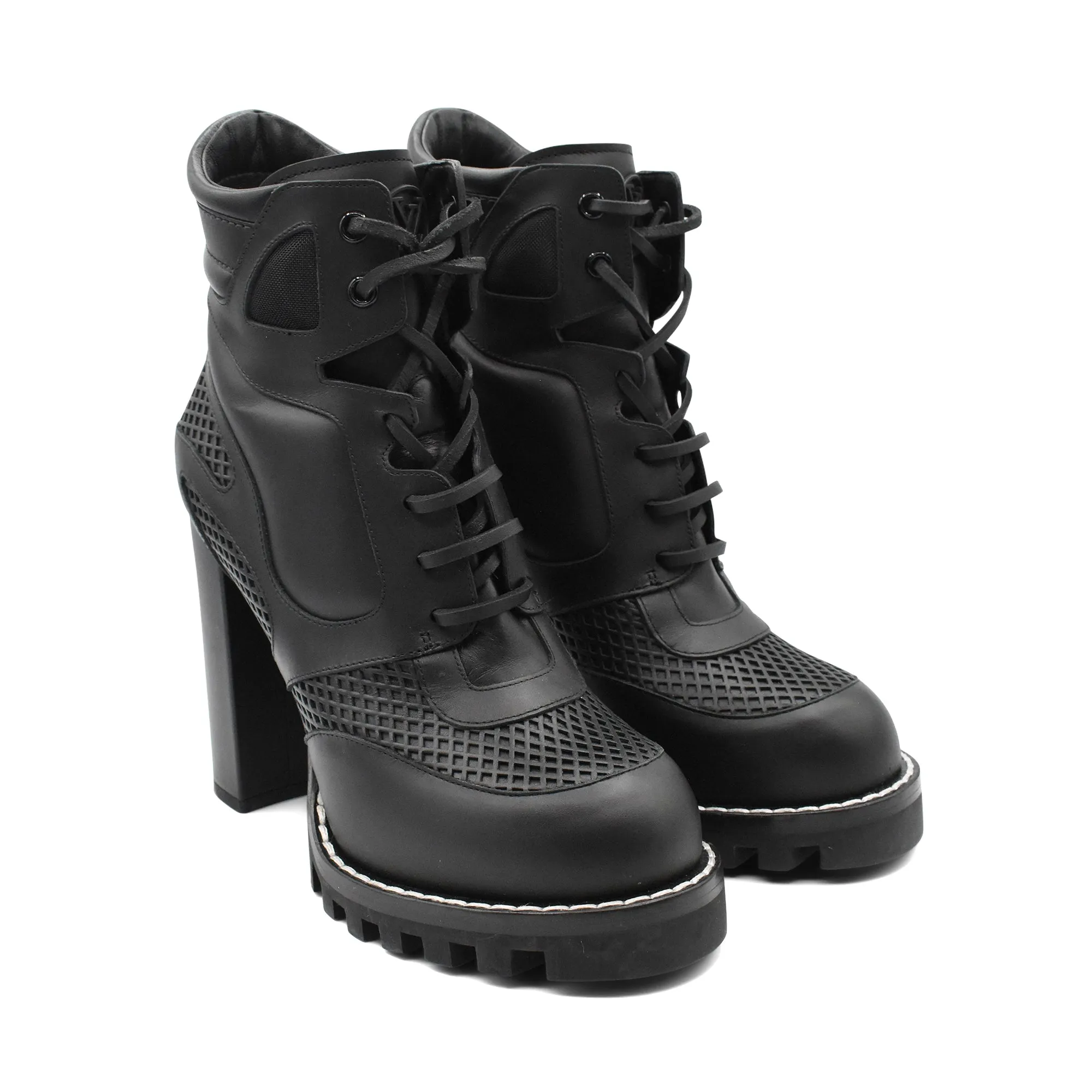 Louis Vuitton 'Star Trail' Combat Boots - Women's 39
