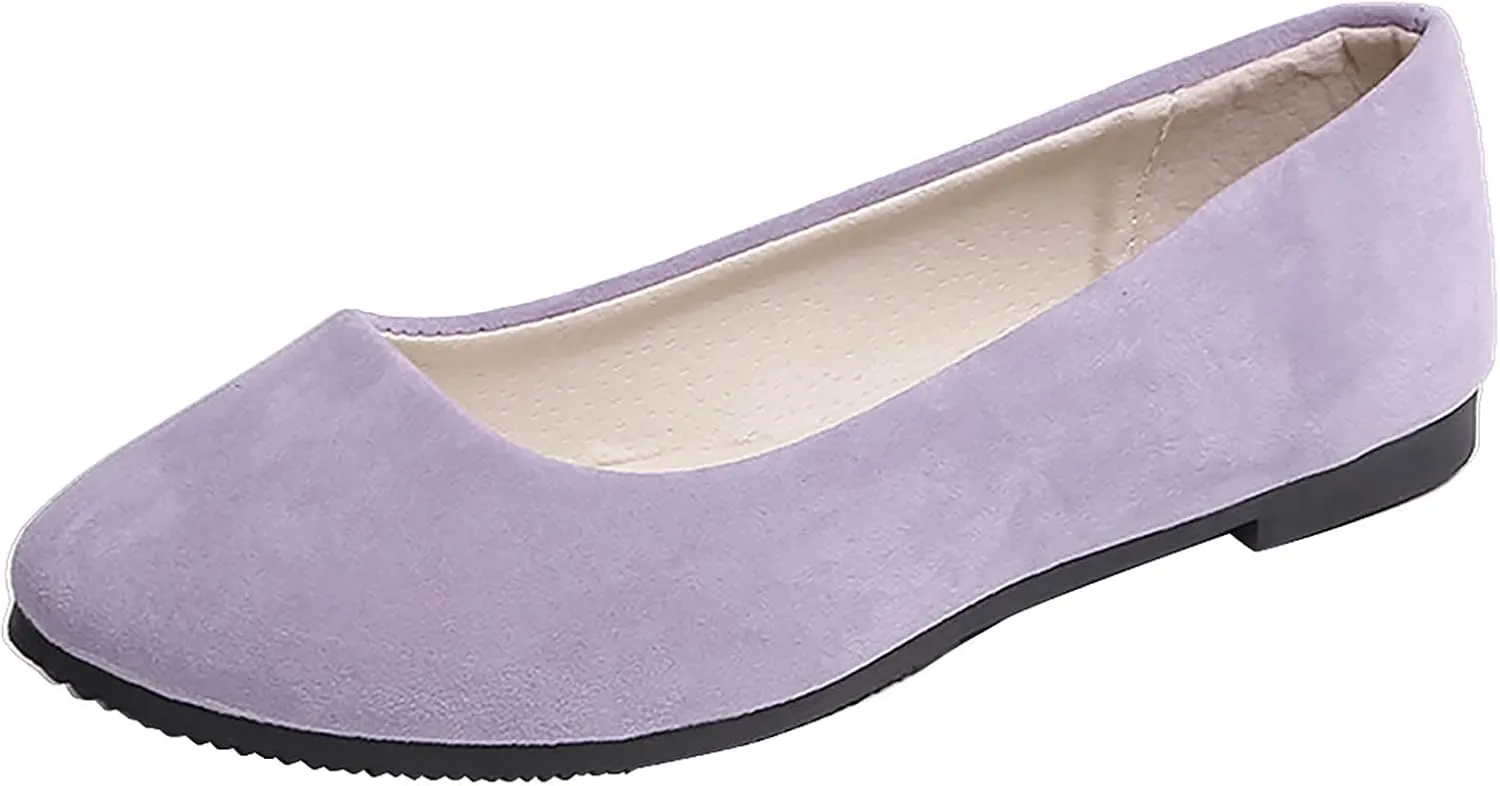 Low Top Slip On Ballet Flats for Women Comfortable Classic Dress Shoe Women's Business Casual Shoes Walking Flats