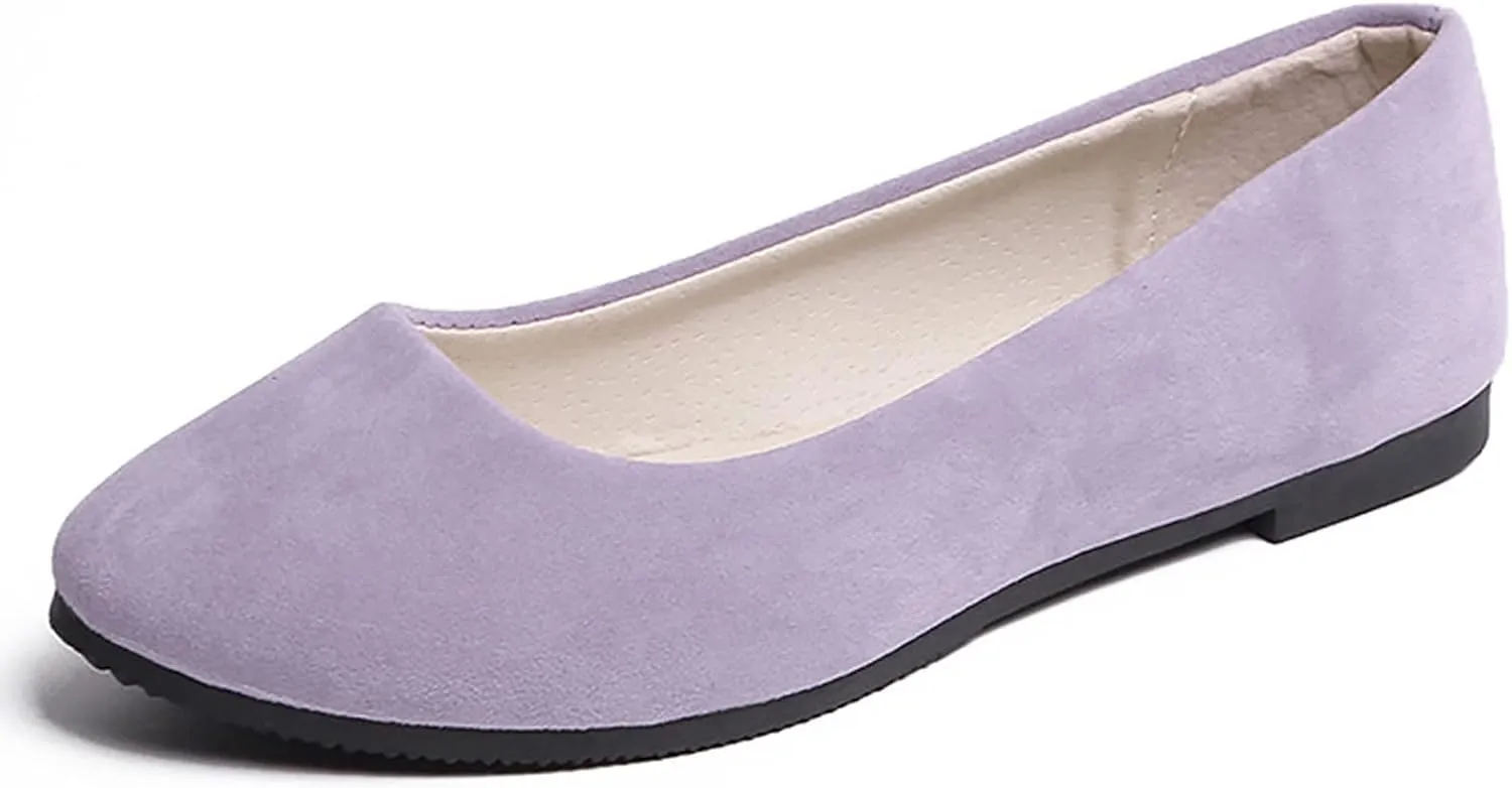 Low Top Slip On Ballet Flats for Women Comfortable Classic Dress Shoe Women's Business Casual Shoes Walking Flats