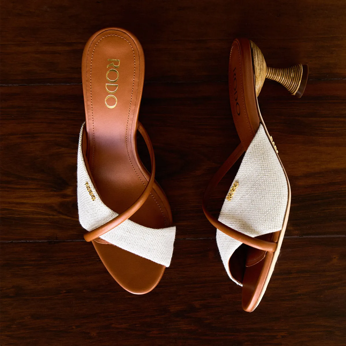 Mabella 55 Wicker Heel Slides