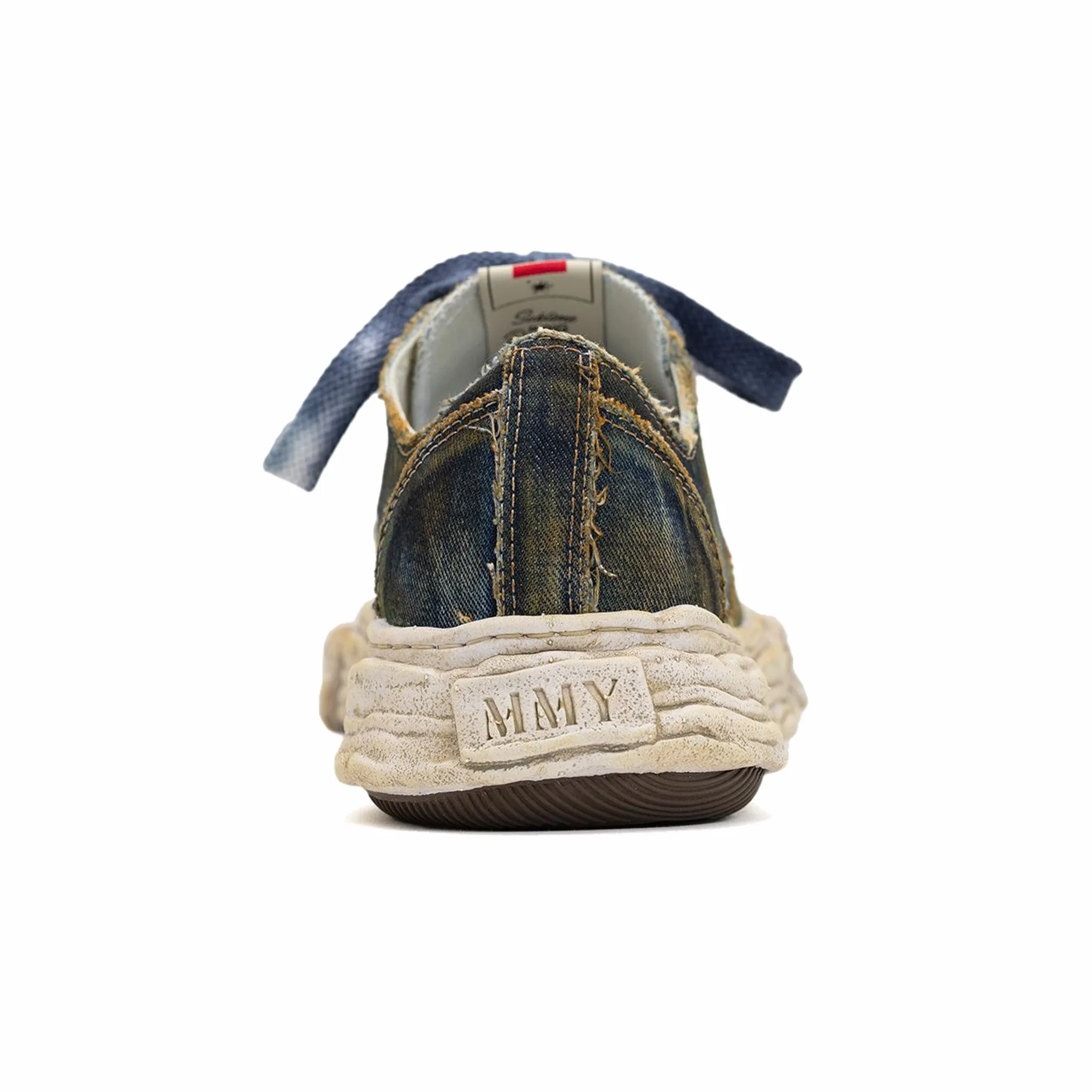 Maison MIHARA YASUHIRO "PETERSON23" OG Sole Washed Denim Low-Top Sneaker (Blue)