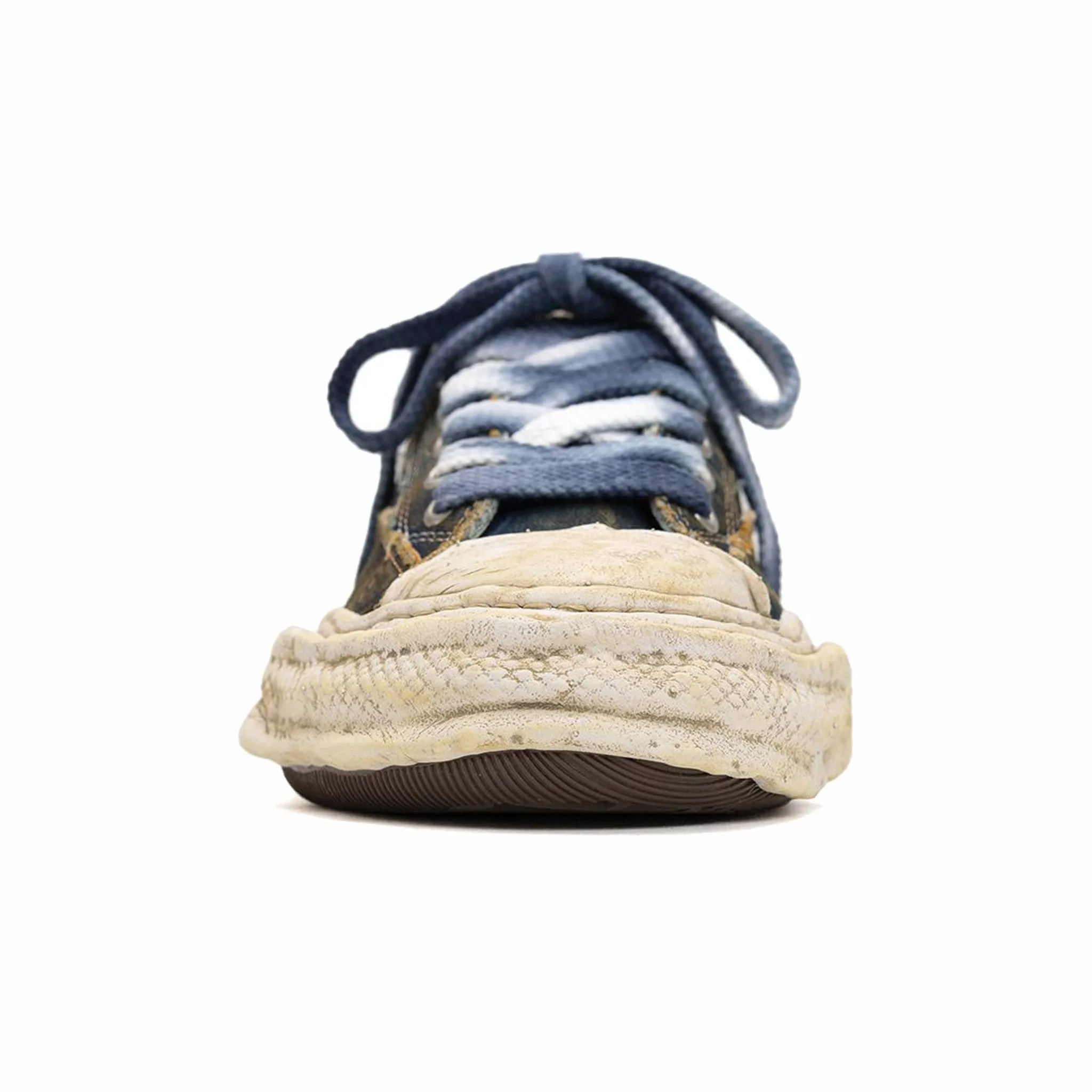 Maison MIHARA YASUHIRO "PETERSON23" OG Sole Washed Denim Low-Top Sneaker (Blue)