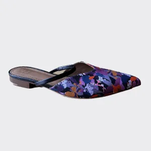 Malone Souliers women's pruple Liberty print Mules