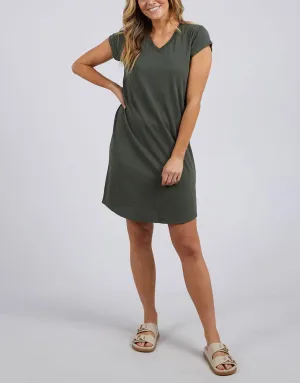 Manly Vee Dress - Khaki