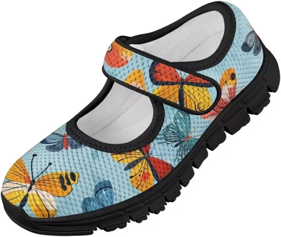 Mary Jane Shoes Girl's Non Slip Lightweight Casual Shoes Little Girl Soft Jogging Sneaker