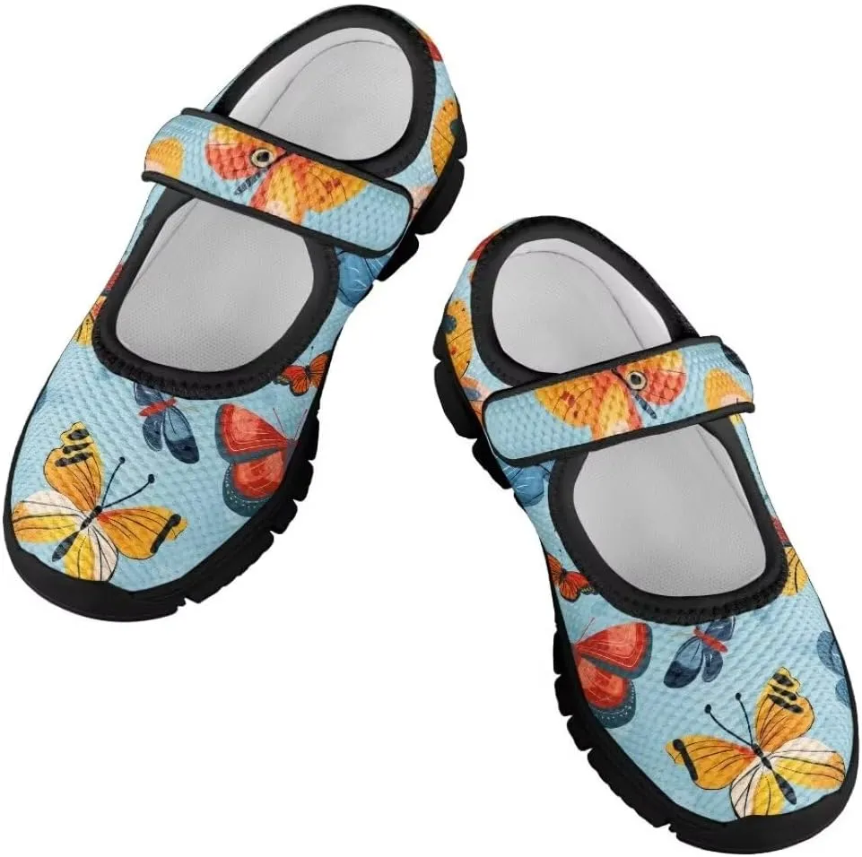 Mary Jane Shoes Girl's Non Slip Lightweight Casual Shoes Little Girl Soft Jogging Sneaker