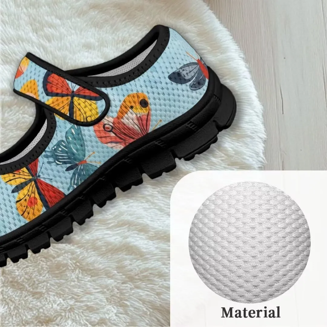Mary Jane Shoes Girl's Non Slip Lightweight Casual Shoes Little Girl Soft Jogging Sneaker