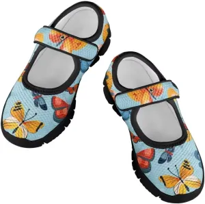 Mary Jane Shoes Girl's Non Slip Lightweight Casual Shoes Little Girl Soft Jogging Sneaker