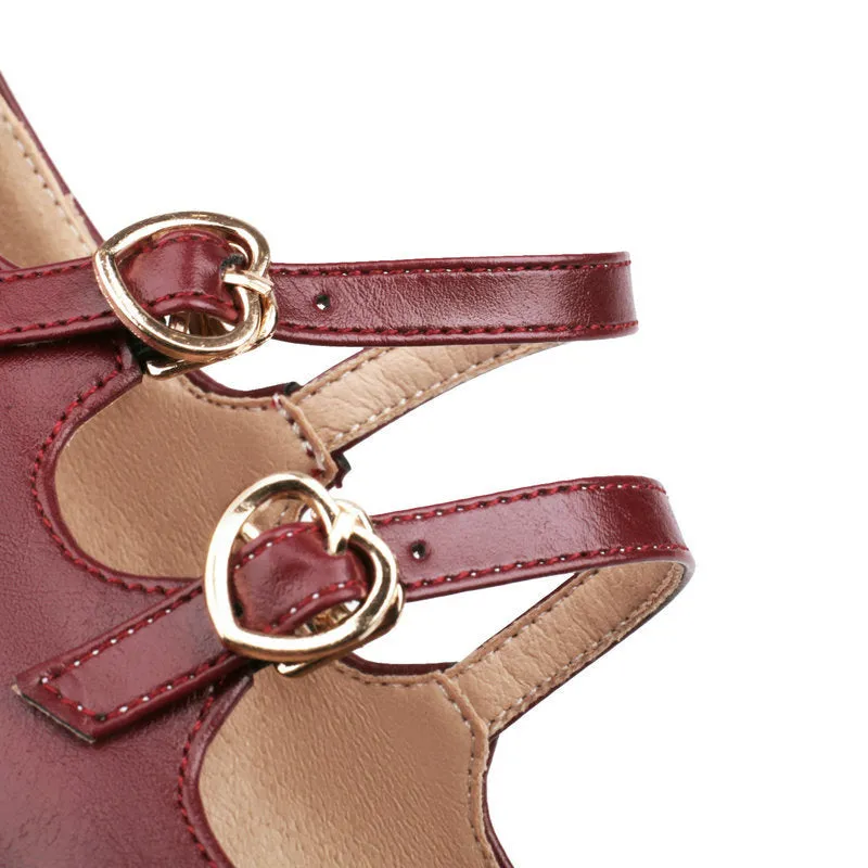 Mary Jane Shoes Retro Heel Round Head Elegant Hepburn Style Shoes