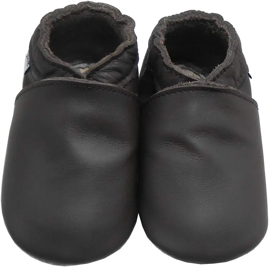 Mejale Baby Leather Shoes Infant Toddler Soft Sole Moccasins Shoes Boys Girls Pre-Walkers