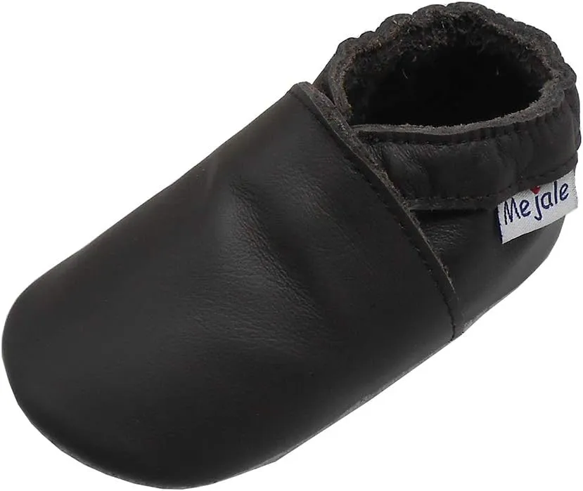 Mejale Baby Leather Shoes Infant Toddler Soft Sole Moccasins Shoes Boys Girls Pre-Walkers