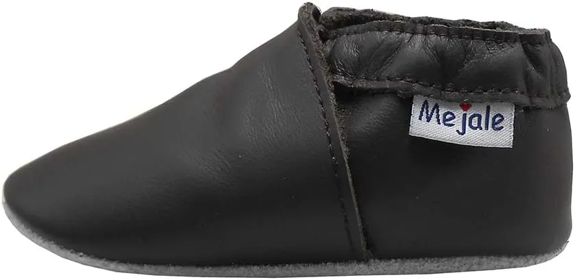 Mejale Baby Leather Shoes Infant Toddler Soft Sole Moccasins Shoes Boys Girls Pre-Walkers