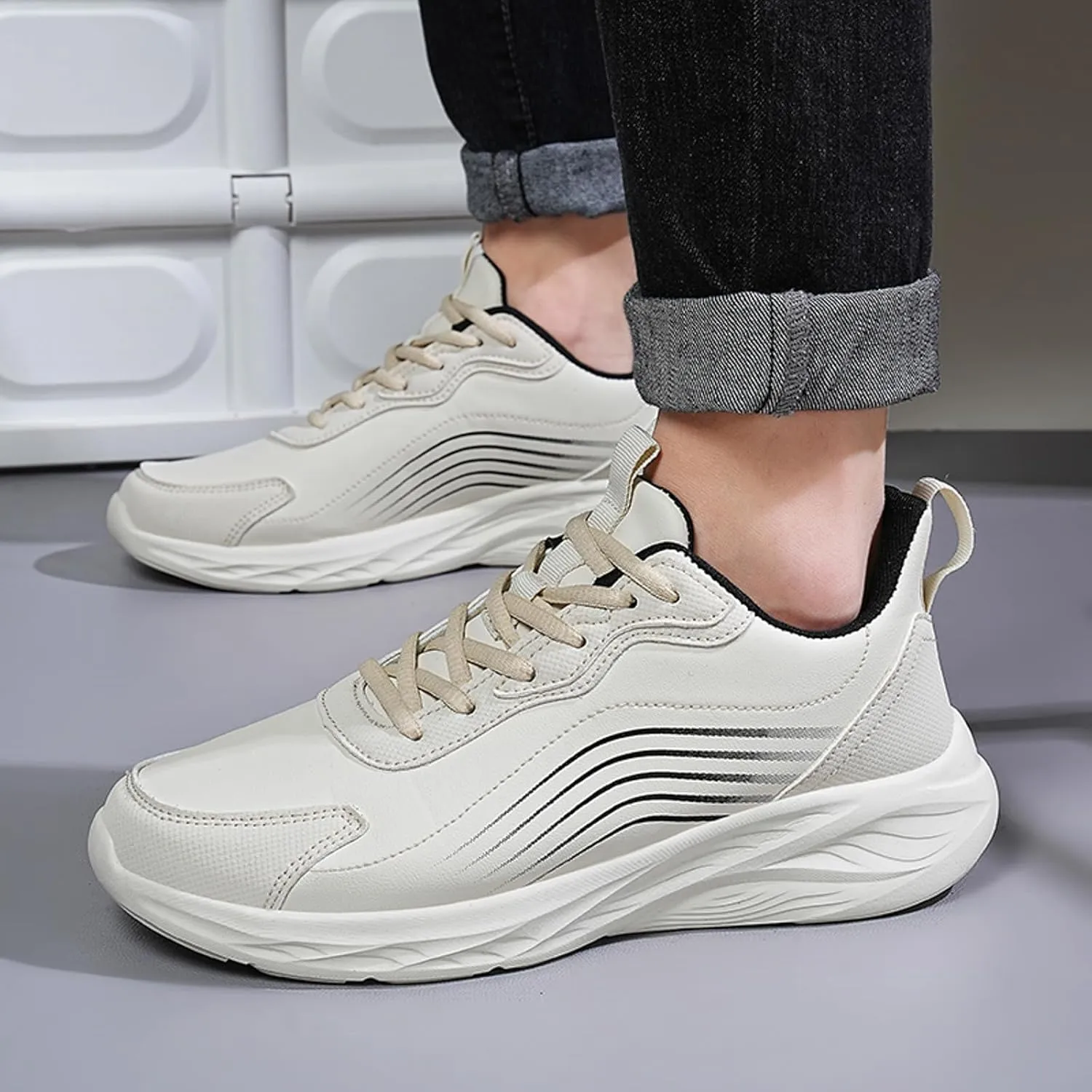 Men Casual Sports Shoes Fashionable New Pattern Autumn and Winter Comfortable Flat Mens Business Casual Shoes No Heel Shoes f