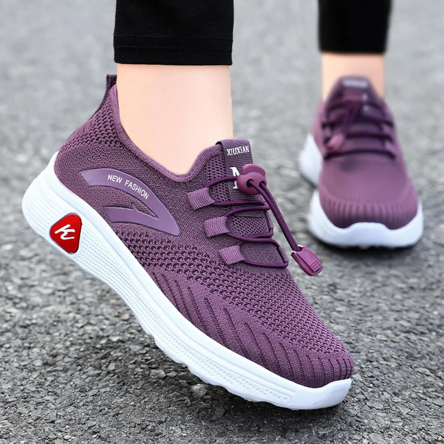 Men Orthopedic Sneakers with Arch Support Mesh Lac𝐞 Up Casual Lightweight Sneaker Wide Width Breathable Walking Shoes