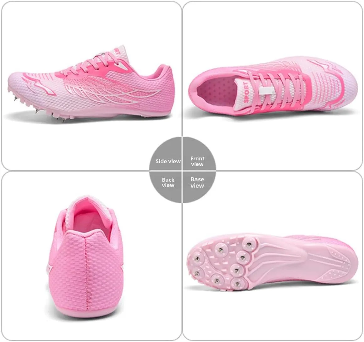 Men's & Women's Track & Field Shoes - High-Performance Mesh-Breathable Racing, Running, & Jumping Spikes for All Ages