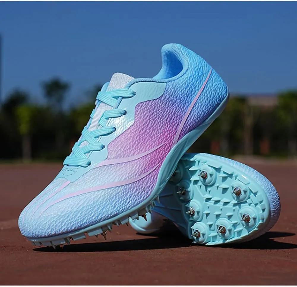 Men's & Women's Track & Field Shoes - High-Performance Mesh-Breathable Racing, Running, & Jumping Spikes for All Ages