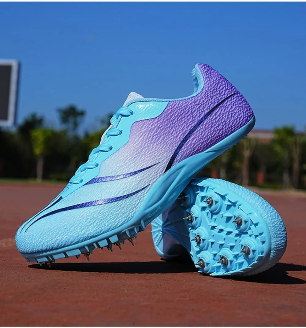 Men's & Women's Track & Field Shoes - High-Performance Mesh-Breathable Racing, Running, & Jumping Spikes for All Ages