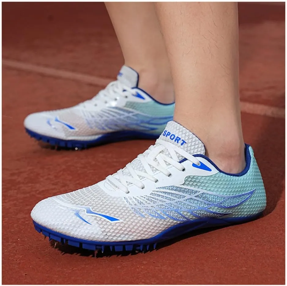 Men's & Women's Track & Field Shoes - High-Performance Mesh-Breathable Racing, Running, & Jumping Spikes for All Ages