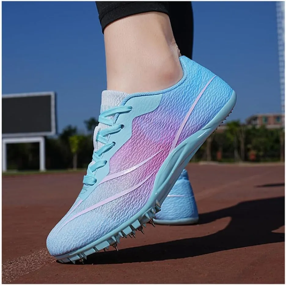 Men's & Women's Track & Field Shoes - High-Performance Mesh-Breathable Racing, Running, & Jumping Spikes for All Ages