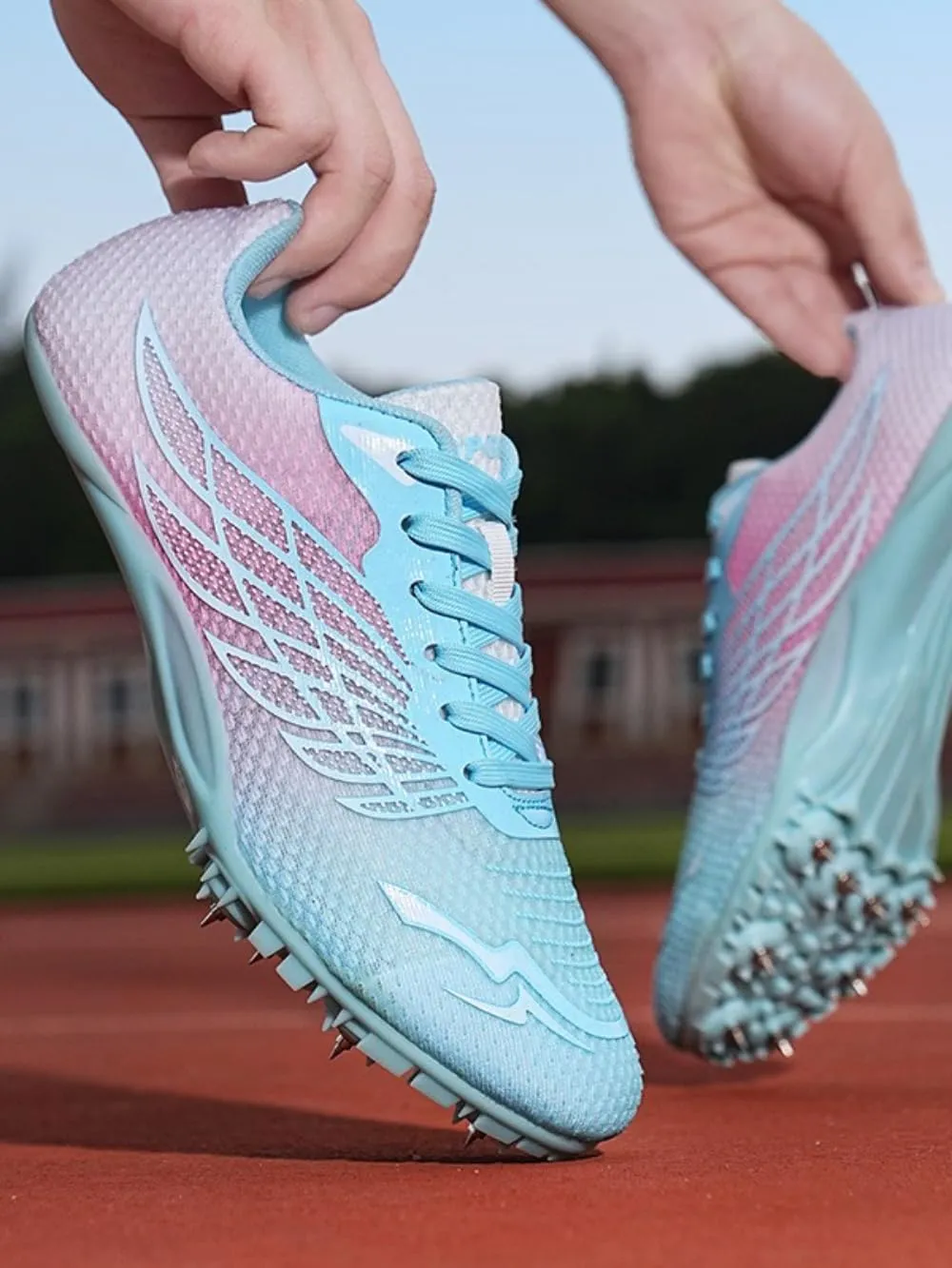 Men's & Women's Track & Field Shoes - High-Performance Mesh-Breathable Racing, Running, & Jumping Spikes for All Ages