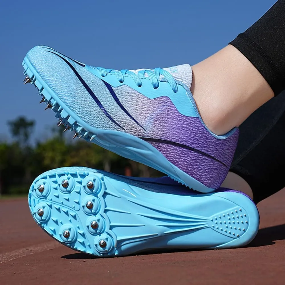 Men's & Women's Track & Field Shoes - High-Performance Mesh-Breathable Racing, Running, & Jumping Spikes for All Ages