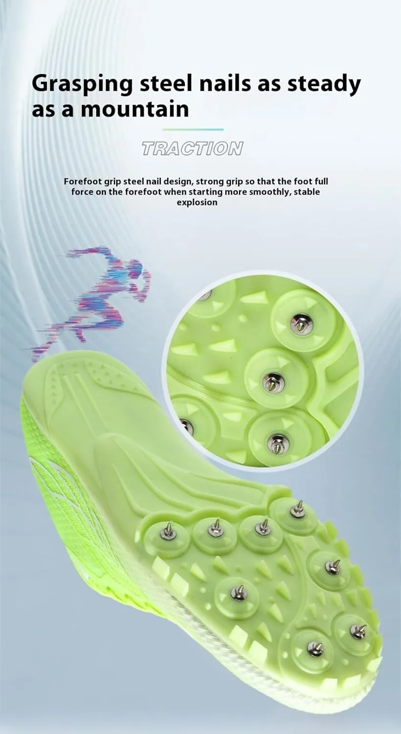 Men's & Women's Track & Field Shoes - High-Performance Mesh-Breathable Racing, Running, & Jumping Spikes for All Ages