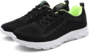 Mens Breathable Lace Up Running Shoes Recovery Air Athletic Running Tennis Shoe Lightweight Work Shoes for Men
