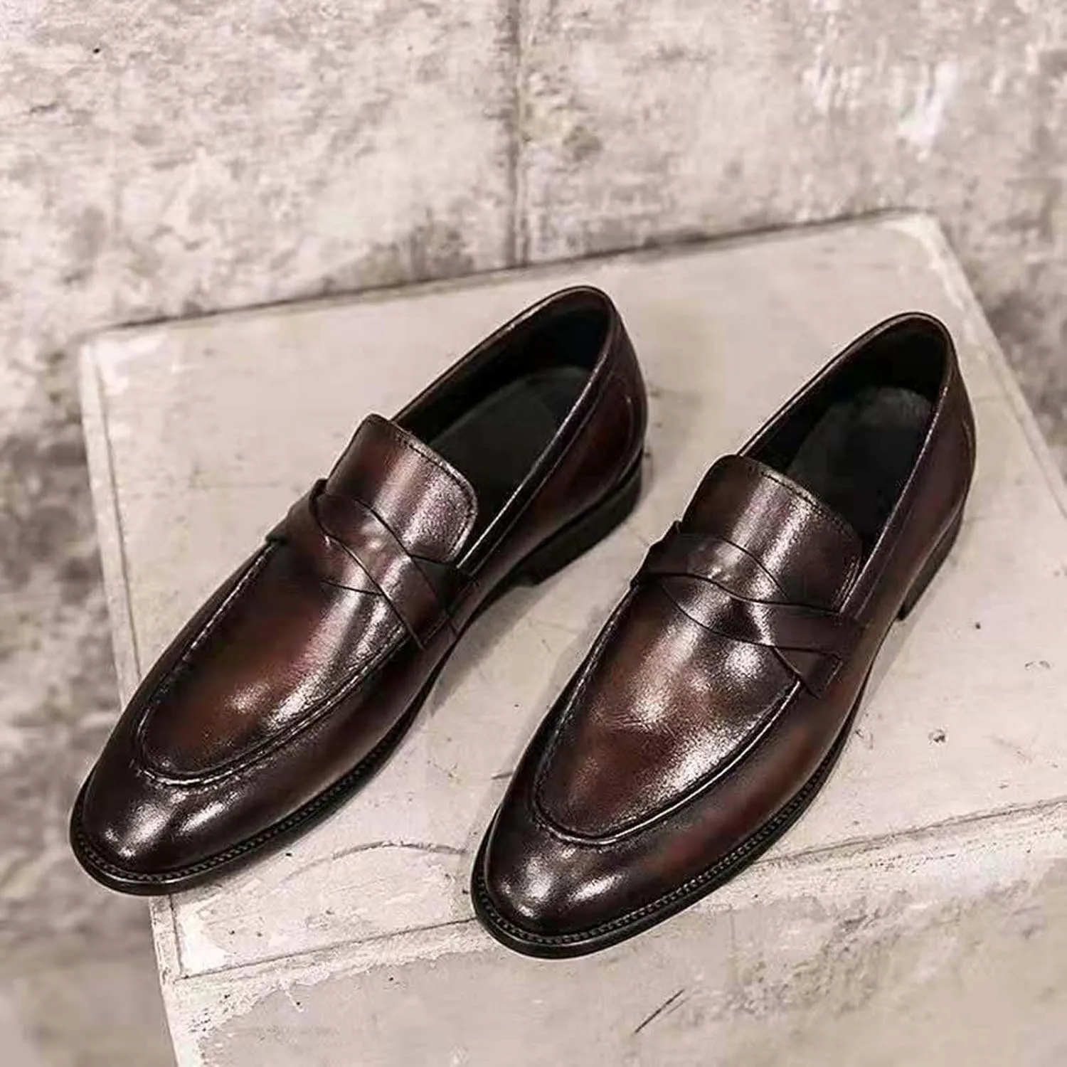 Men's Casual Dress Shoes Comfortable Fashion Dress Sneakers Leisure Suit Formal Leather Business Casual Shoes