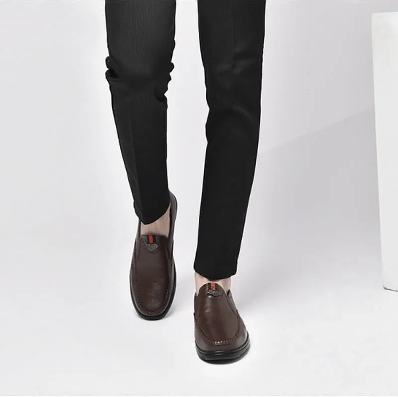 Men's Casual Genuine Leather Flats Soft Driving Walking Loafer Shoes Men's Oxford Shoes Business Casual Shoes