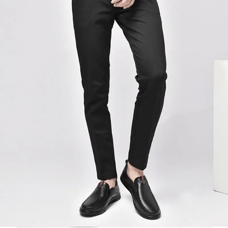 Men's Casual Genuine Leather Flats Soft Driving Walking Loafer Shoes Men's Oxford Shoes Business Casual Shoes
