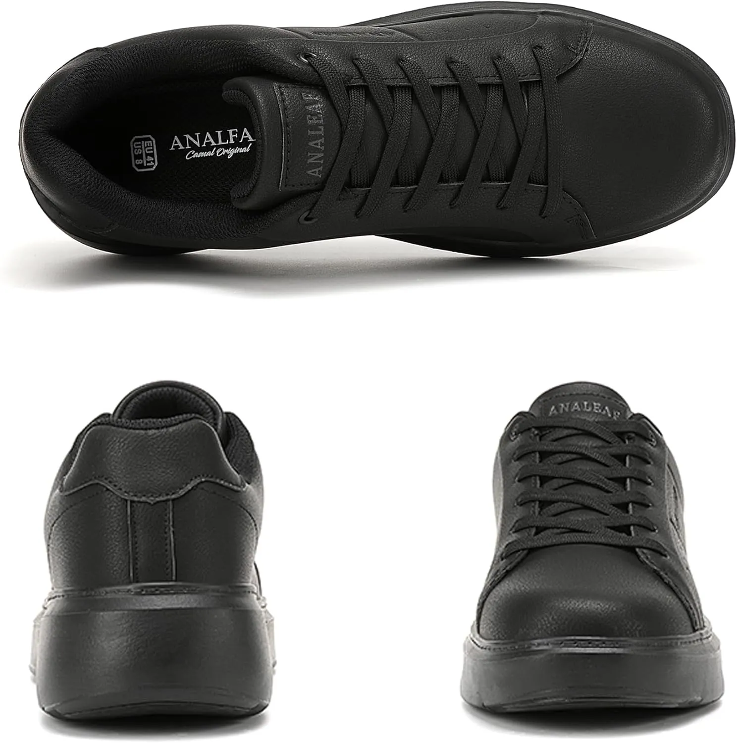 Mens Casual Shoes Fashion Sneakers Lightweight Comfortable Lace-up Shoes