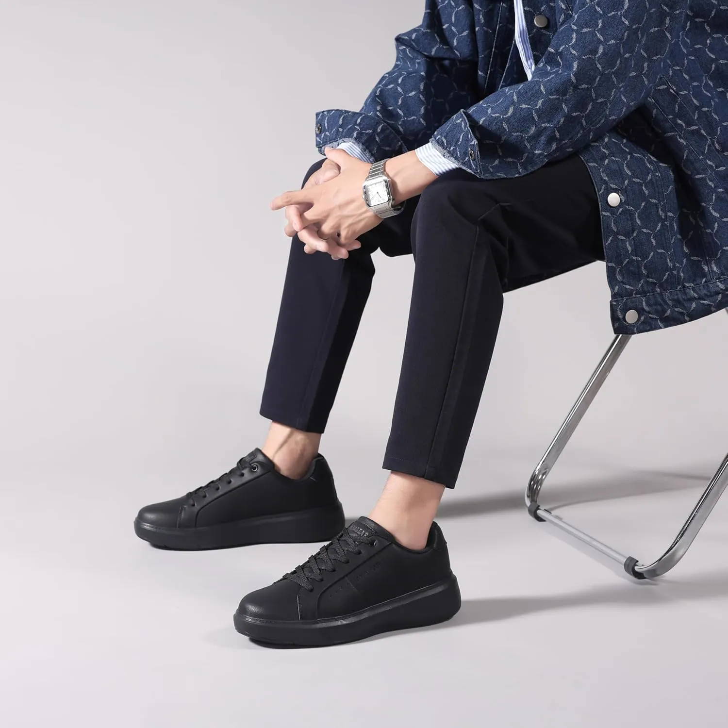 Mens Casual Shoes Fashion Sneakers Lightweight Comfortable Lace-up Shoes