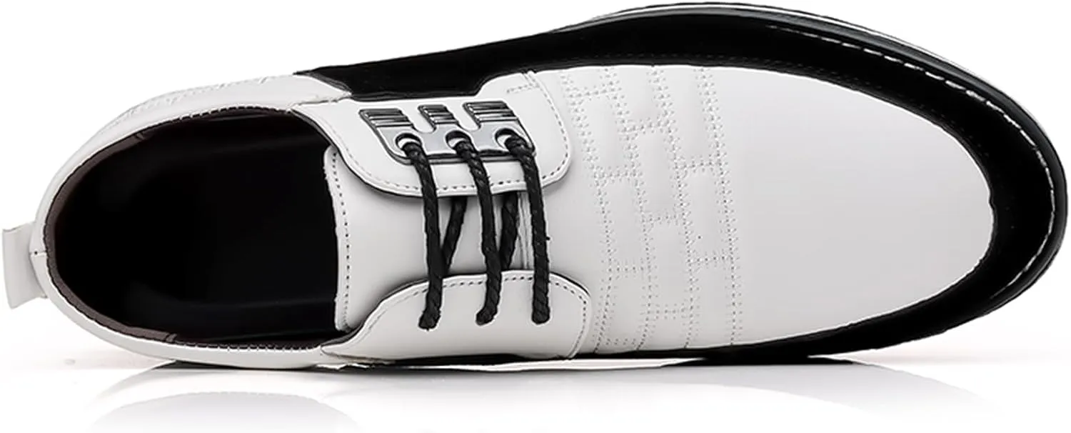 Mens Dress Shoes Fashion Business Casual Shoes Flats Sneakers Lace-up Formal Walking Shoes Wedding Shoes for Male