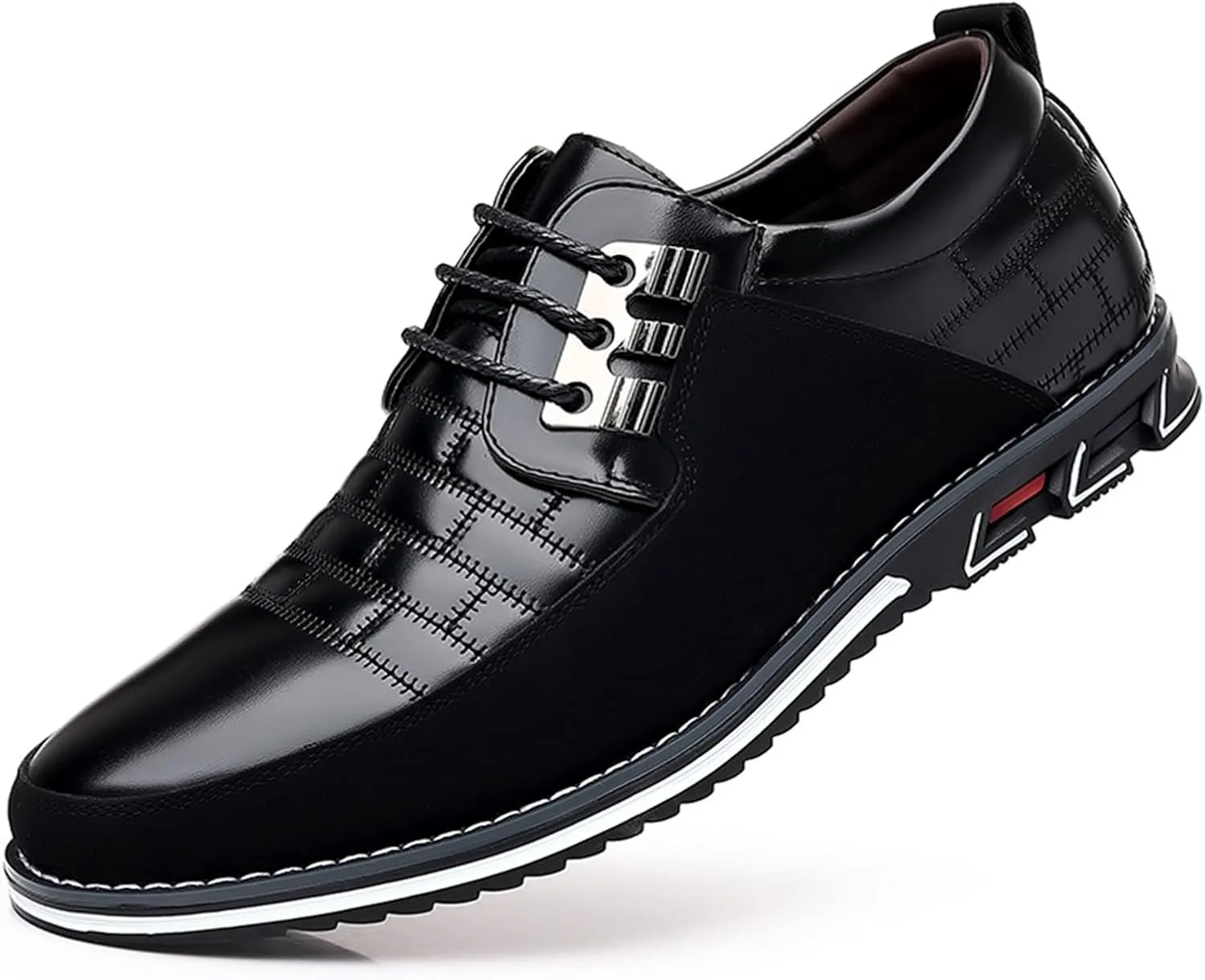 Mens Dress Shoes Fashion Business Casual Shoes Flats Sneakers Lace-up Formal Walking Shoes Wedding Shoes for Male