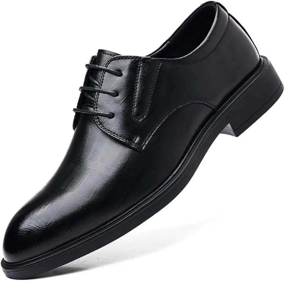 Mens Elevator Dress Shoes Business Casual Oxford Shoes Formal Leather Shoes Wedding Groom Shoes Shoes All Season Footwear(6.5)