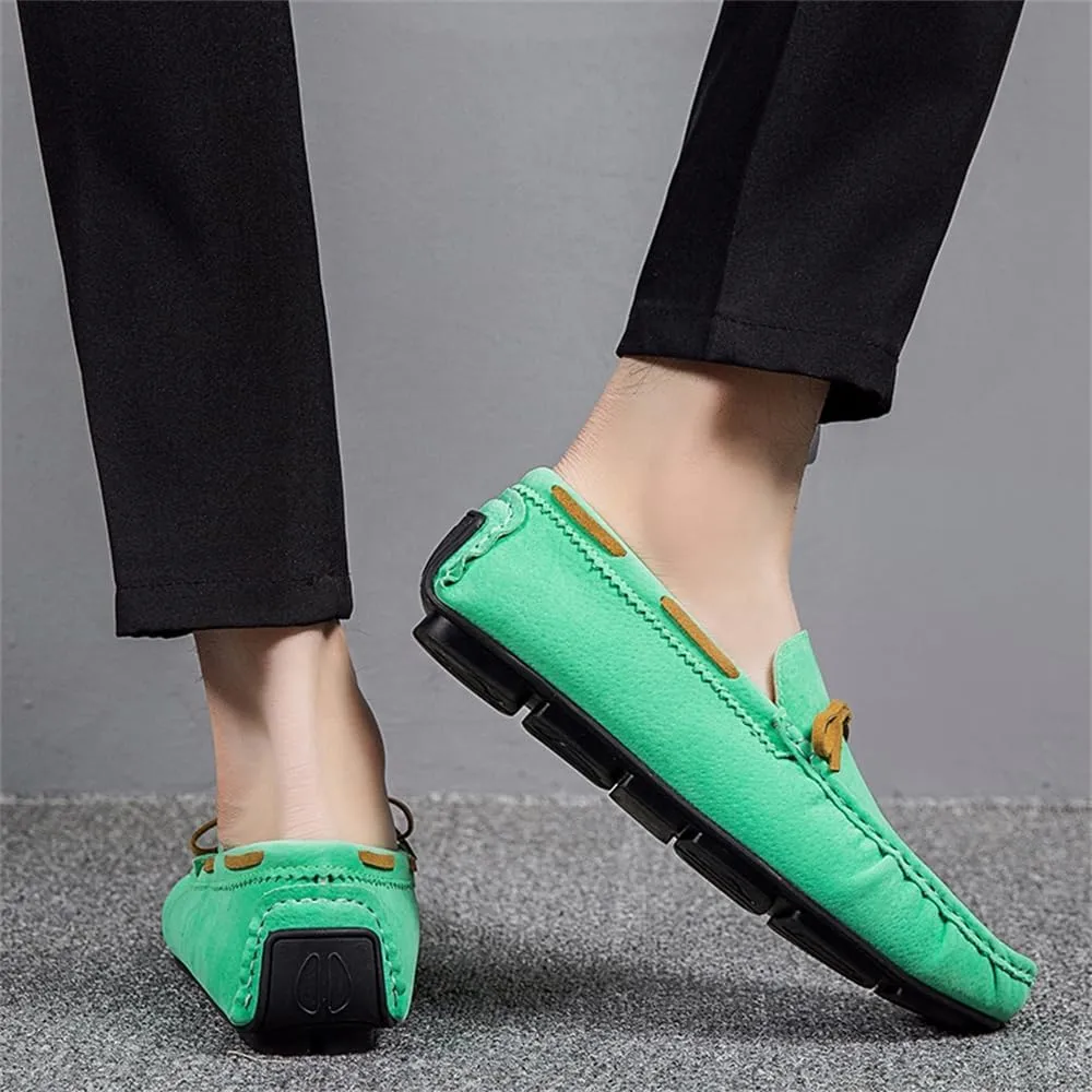 Men's Fashion Slip-On Loafers Leather Formal Wear Casual Walking Driving Shoes Business Casual Shoes
