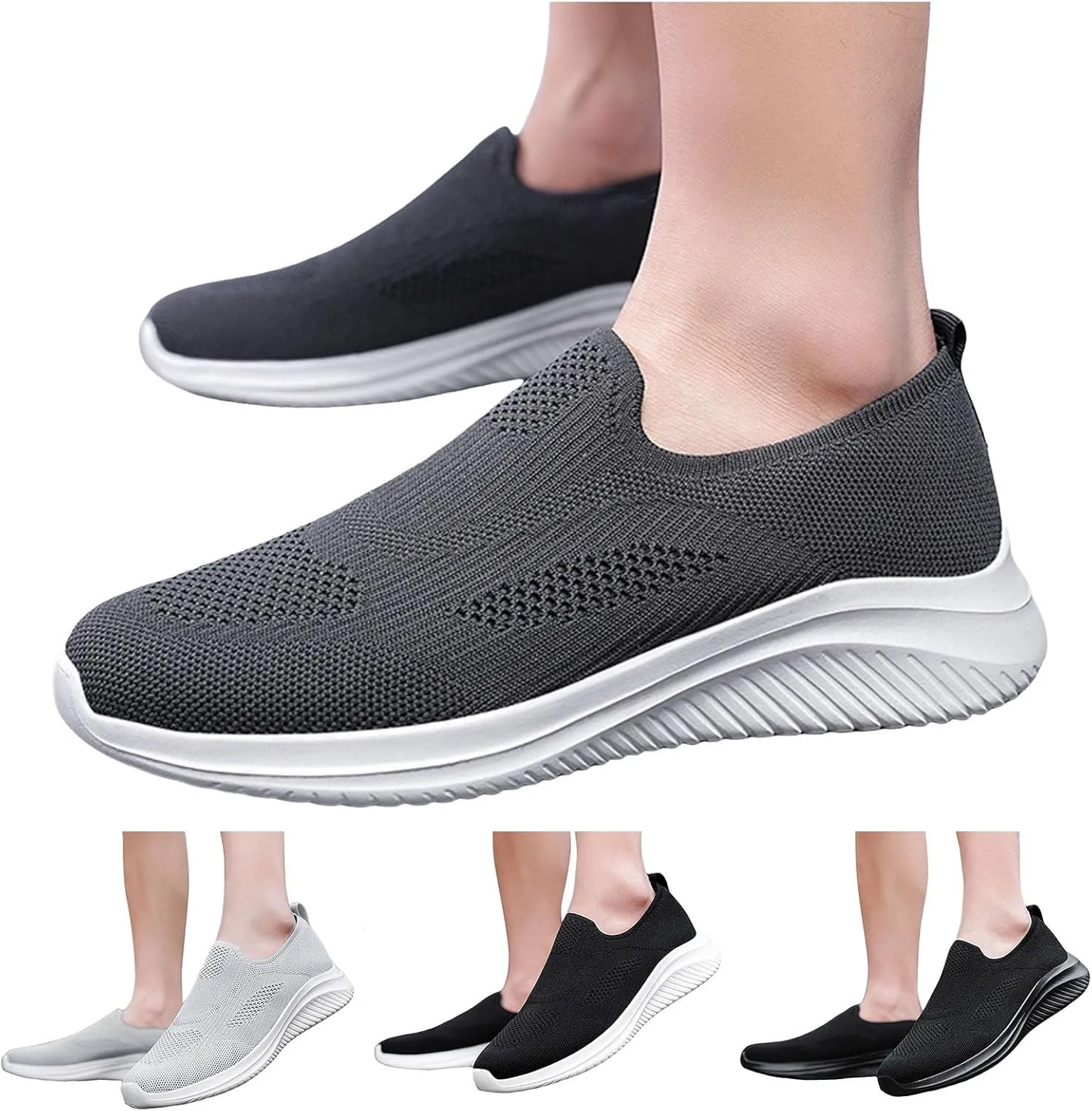 Men's Fashion Sneakers Men's Shoes Slip on Shoe for Men Walking Shoe for Men Comfortable Running Trail Sneaker