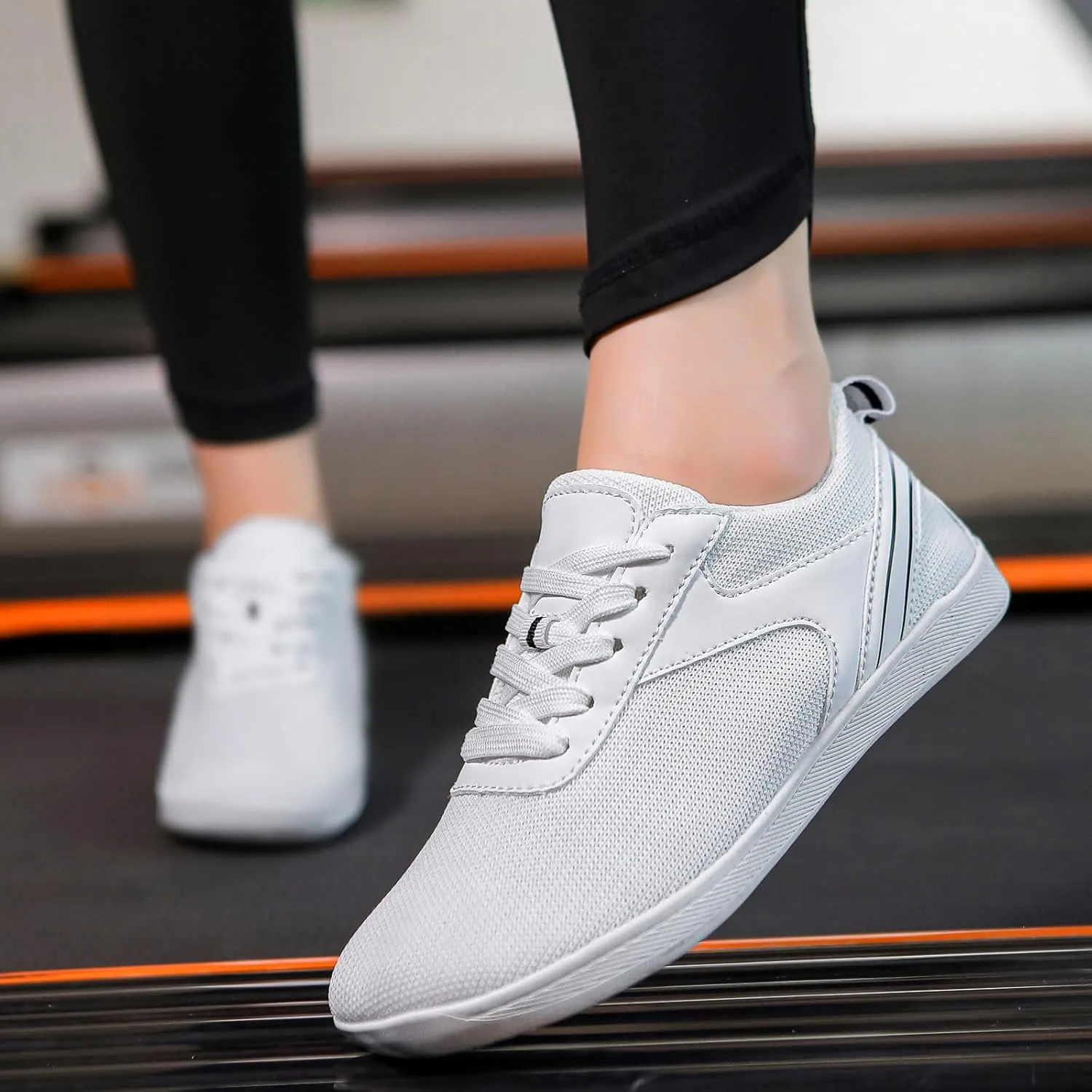 Men's Lace Up Memory Foam Sneakers Comfortable Breathable Stretch Canvas Slip on Sneaker Comfort Jogging Shoes