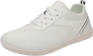 Men's Lace Up Memory Foam Sneakers Comfortable Breathable Stretch Canvas Slip on Sneaker Comfort Jogging Shoes