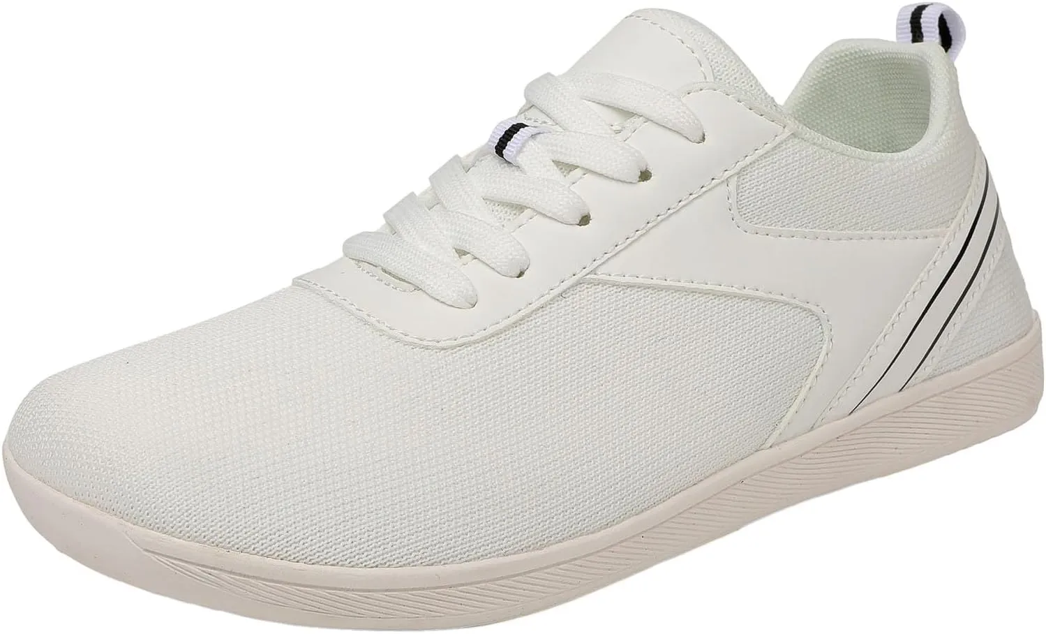 Men's Lace Up Memory Foam Sneakers Comfortable Breathable Stretch Canvas Slip on Sneaker Comfort Jogging Shoes