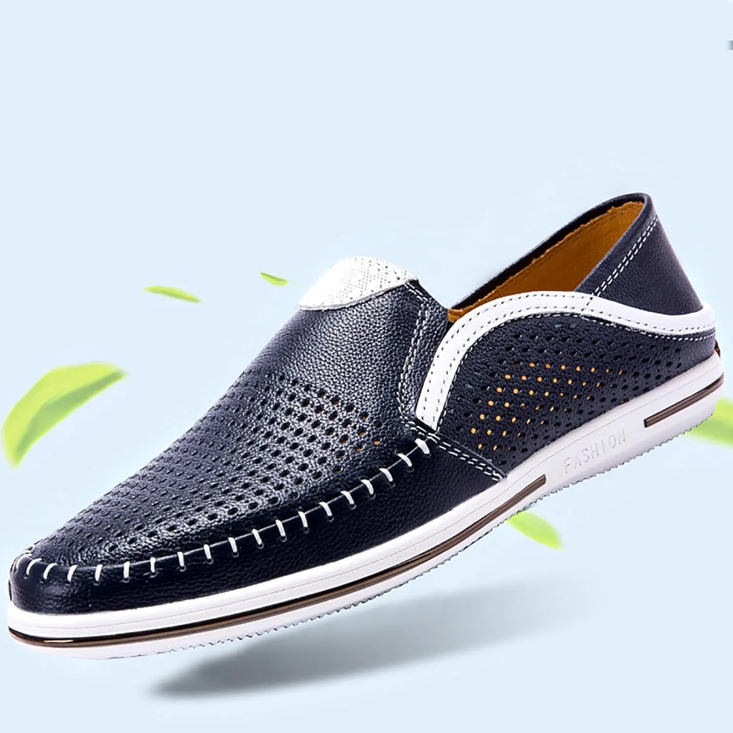 Men's Leather Breathable Slip-Resistant Formal & Casual Derby Shoes for Business, Weddings, and Outdoor Events