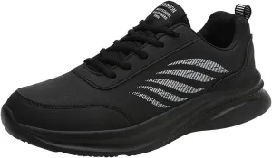 Men's Lightweight Cushion Sneakers Breathable and Light Outdoor Comfy Walking Shoe Casual Elderly Lace Up Shoes