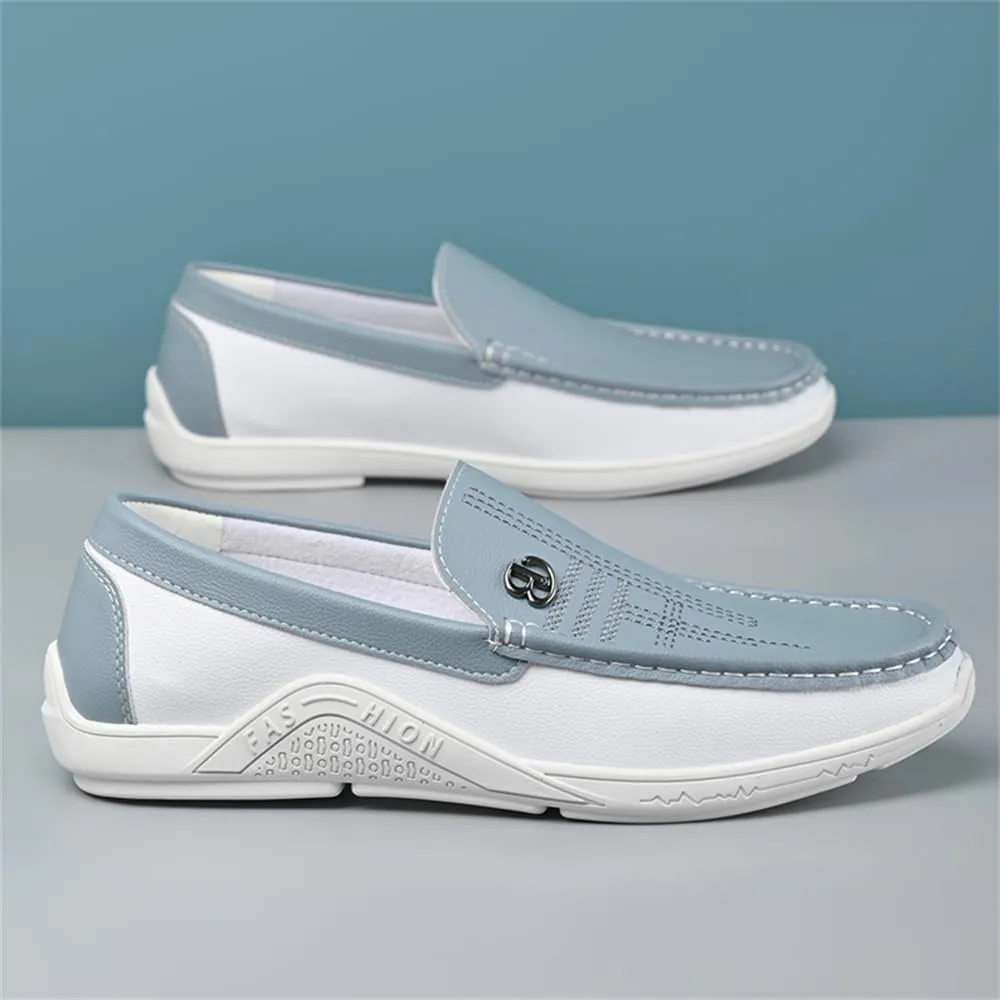 Men's Loafers Moccasin Driving Shoes Slip on Soft Walking Shoes Men's Leather Business Casual Shoes